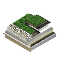 The modular Green Roof system from D & T is pre-grown, easy to install and comes in 0.5  sq m modular trays