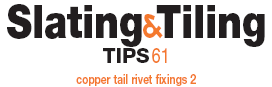 copper tail rivet fixings 2